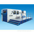 Automatic die cutting machine with stripping and blanking